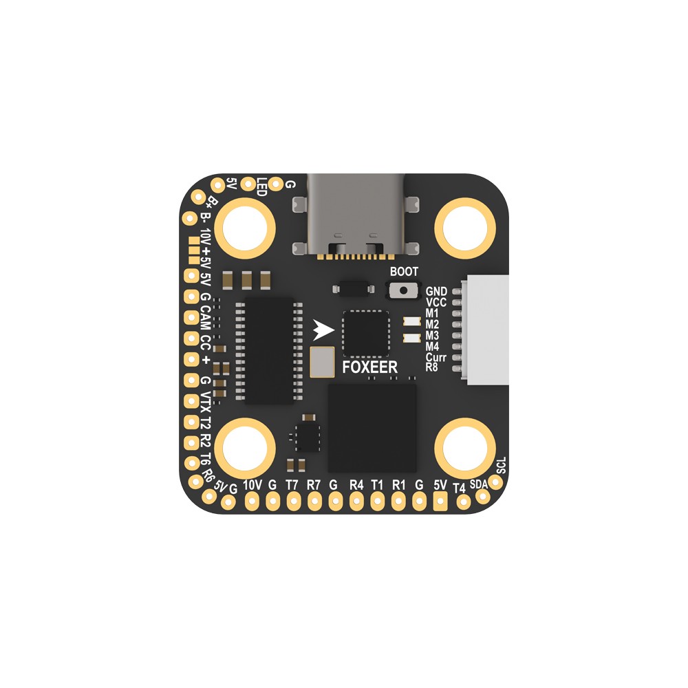 Foxeer H743 Mini flight controller pad layout