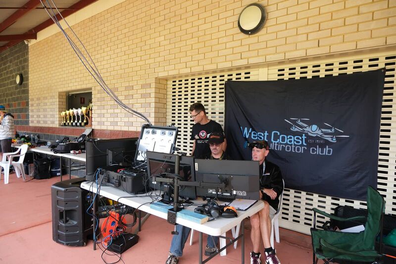 Race control under the West Coast Multirotor Club banner